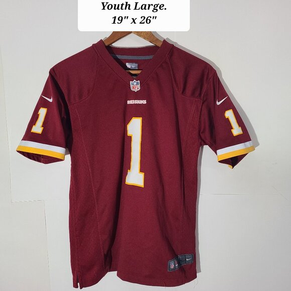 Nike On Field Washington Redskins Youth Large #1 Puckett Jersey VGUC - Picture 1 of 5